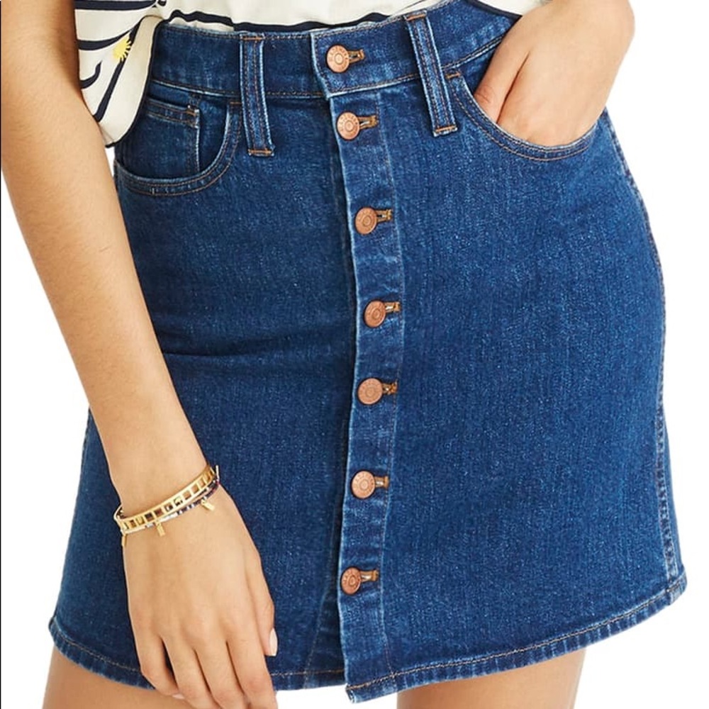 Madewell mini straight denim skirt